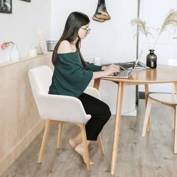 YEEFY Mid Century Modern Dining Chairs Set of 4 & 2 & 6 Comfy Accent Chair Upholstered Kitchen Dinin...