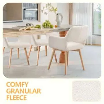 YEEFY Mid Century Modern Dining Chairs Set of 4 Comfortable Accent Chairs