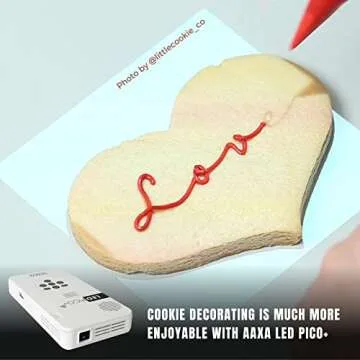 AAXA LED Pico+ Mini Projector with 2 Hour Battery, Wireless Mirroring, Mini-HDMI, Onboard Media Player & Speakers, 3.5mm Aux Out, Micro SD/USB Readers, Pocket Size Portable Movie Projector