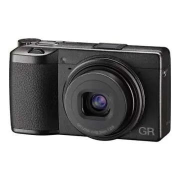 Ricoh GR III Digital Compact Camera, 24mp, 28mm F 2.8 Lens with Touch Screen LCD, Black