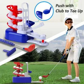 Kids Golf Toys Set for Active Fun - iPlay iLearn