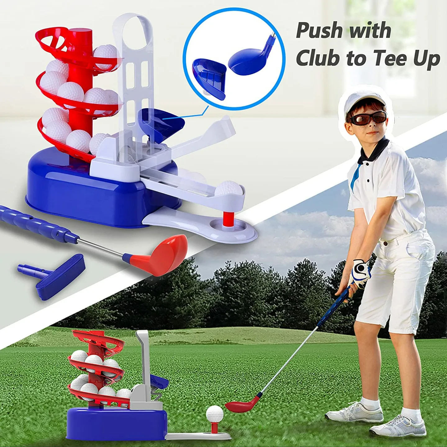 Kids Golf Toys Set for Active Fun - iPlay iLearn
