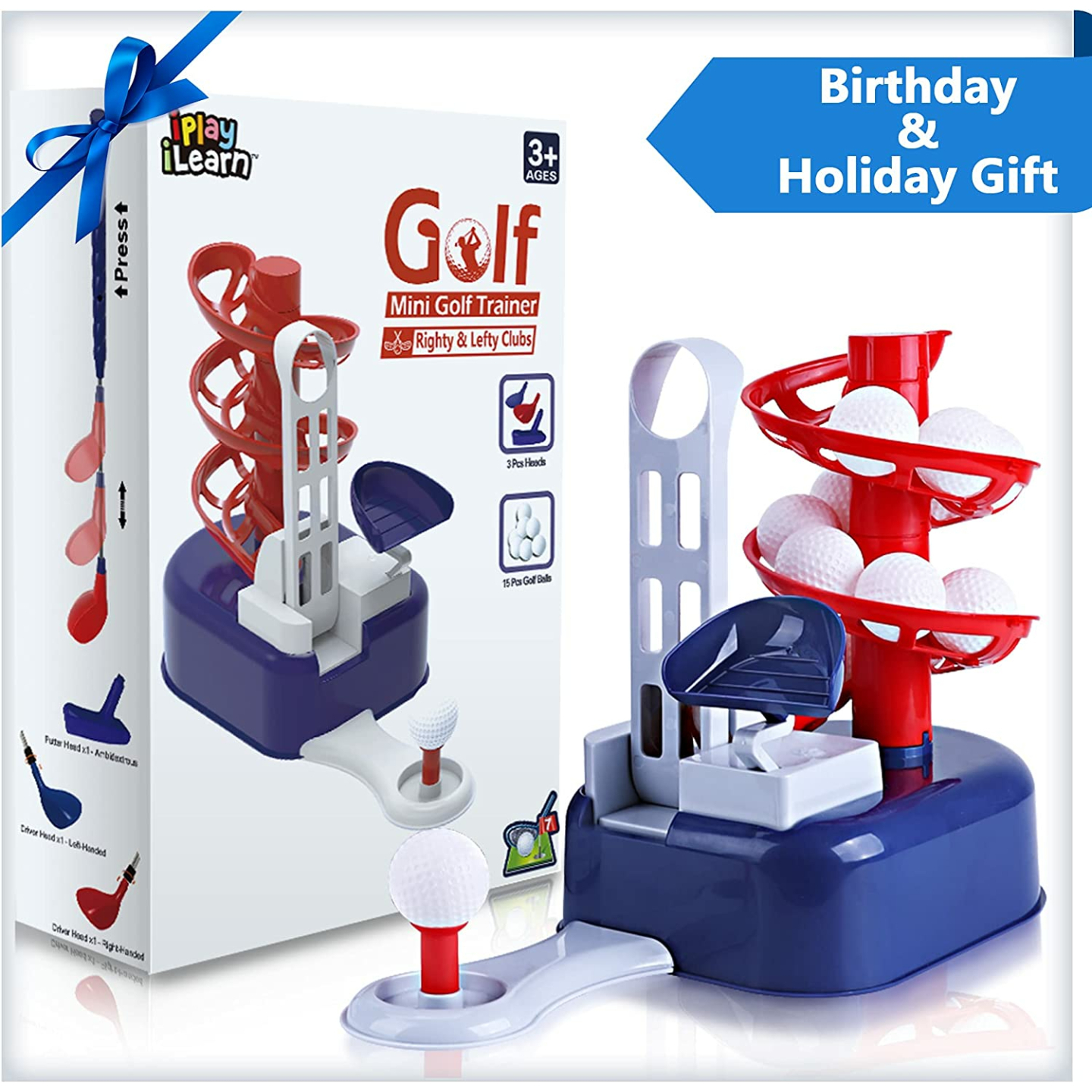 Kids Golf Toys Set for Active Fun - iPlay iLearn