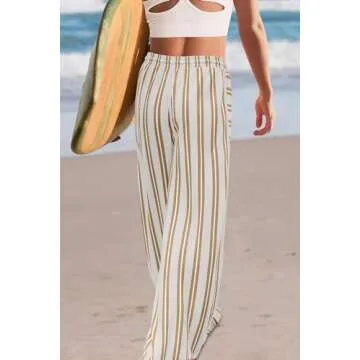 LAMISSCHE Women's Oversized Wide Leg Pants with Pockets