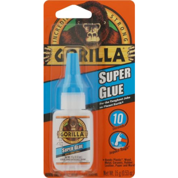 Gorilla Super Glue 15 Gram - Fast & Strong Bonding Solution