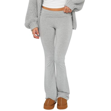 KMBANGI Women’s Y2K Flare Leg Trousers - Stylish & Comfortable Bootcut Lounge Pants