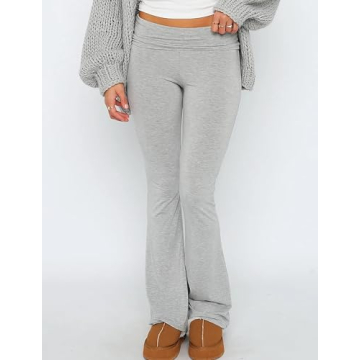 Stylish KMBANGI Y2K Flare Leg Trousers for Comfort