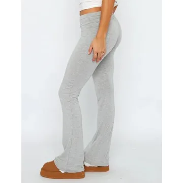 Stylish KMBANGI Y2K Flare Leg Trousers for Comfort