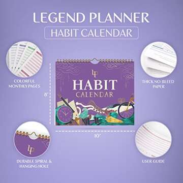 Legend Habit Calendar for Tracking Daily Habits Insightfully