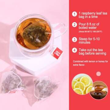 FullChea - Raspberry Leaf Tea Bag, 40 Teabags - Natural Pregnancy Tea - Pure Red Raspberry Leaf Herbal Tea - Non-GMO - Caffeine-free - Help Childbirth & Support Menstrual