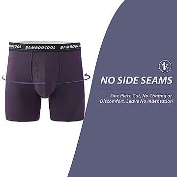 BAMBOO COOL Men's Boxer Briefs Comfort & Breathable