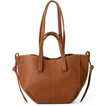 JOLILUNA Trendy Leather Tote Bag - Chic & Functional Faux Purse