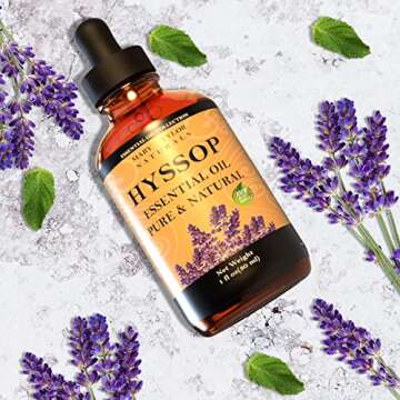 Hyssop Essential Oil (1 oz) - 100% Pure Natural, Aromatherapy and More by Mary Tylor Naturals