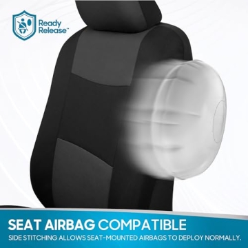 BDK PolyPro Charcoal Seat Covers for Cars & SUVs