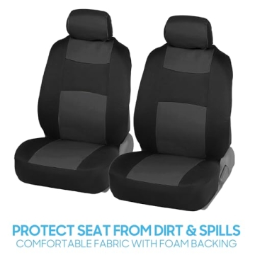 BDK PolyPro Charcoal Seat Covers for Cars & SUVs