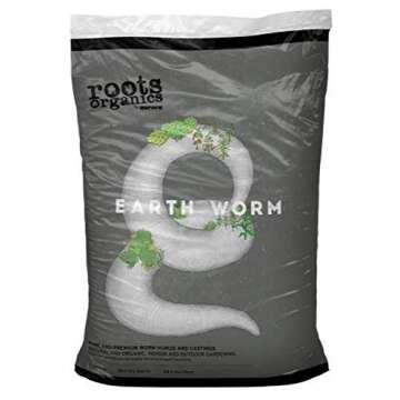 Aurora Innovations Roots Organics Earth Worm 1cf - Vermicompost for Healthy Soil
