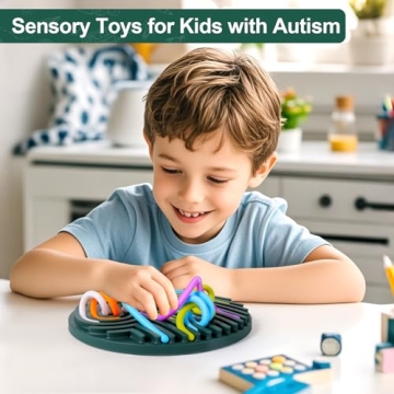 BUSOHA Sensory Activity Board Toy for Kids Calming Fun