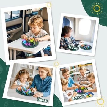 BUSOHA Sensory Activity Board Toy for Kids Calming Fun