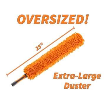 Flexible Ceiling Fan Cleaner Duster - Washable and Adaptable for High Ceilings