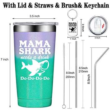 Fufendio Mothers Day Gifts for Mom from Daughter - Funny Best Mom Birthday Gifts from Son, Kids - Mothers Day Present Idea for New Mom, Mommy, Wife, Mom to be - Tumbler Cup