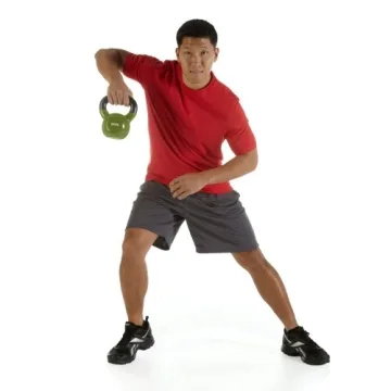 SPRI Color Coded Kettlebell Weight Set for Home Gym