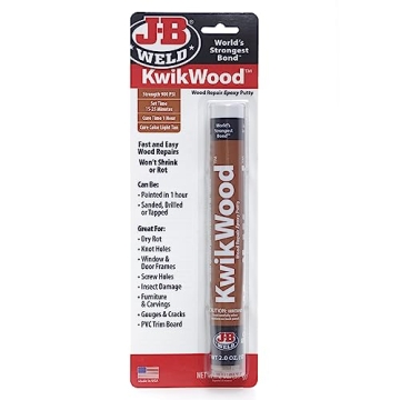 J-B Weld KwikWood Wood Repair Epoxy Putty Stick 7" Beige - Durable Fixes