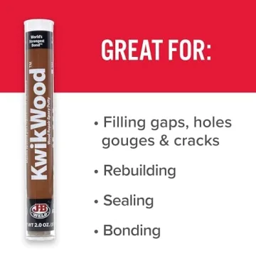 J-B Weld KwikWood Wood Repair Epoxy Putty Stick 7" Beige - Durable Fixes