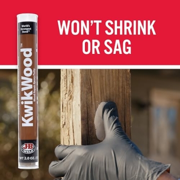 J-B Weld KwikWood Wood Repair Epoxy Putty Stick 7" Beige - Durable Fixes