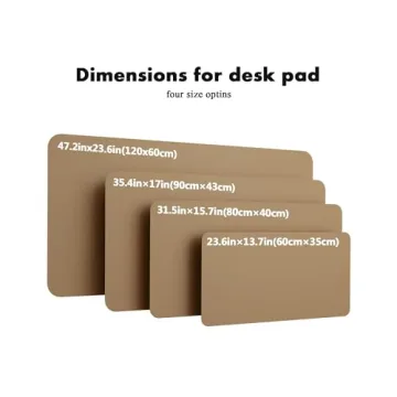 YSAGi Double-Sided Desk Pad for Home Office Elegance