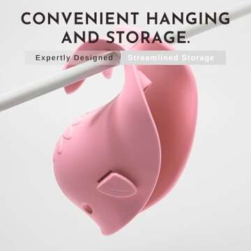 Bath Spout Cover for Bathtub,Baby Shower Protector Cover A Fun Way to Protects Baby from Bumping Head During Bathing Time Cute Soft Whale Design Making for Enjoyable Safe Baths (Pink)