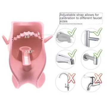 Bath Spout Cover for Bathtub,Baby Shower Protector Cover A Fun Way to Protects Baby from Bumping Head During Bathing Time Cute Soft Whale Design Making for Enjoyable Safe Baths (Pink)