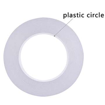 Leinuosen Double Sided Adhesive Tape (55 Yards) for Gifts, Photos, Documents, Wallpaper, Scrapbookin...