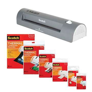 3M Laminator Kit With Every Size Laminating Pouch
