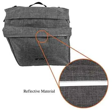 BV Bike Panniers 26L Durable Adjustable Hooks for Cycling