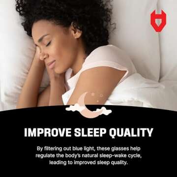 NoCry Blue Light Blocking Safety Glasses Over Glasses