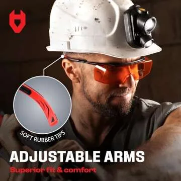 NoCry Blue Light Blocking Safety Glasses Over Glasses