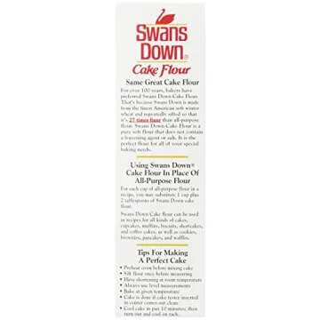Swans Down Regular Cake Flour, 32oz Box (Pack of 8)