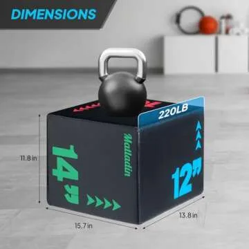 Matladin Heavy Foam Plyometric Jump Box for Workouts