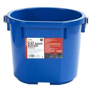 API® Heated Bucket - 20 Quart for Cattle and Livestock - Durable Heated Water Solution