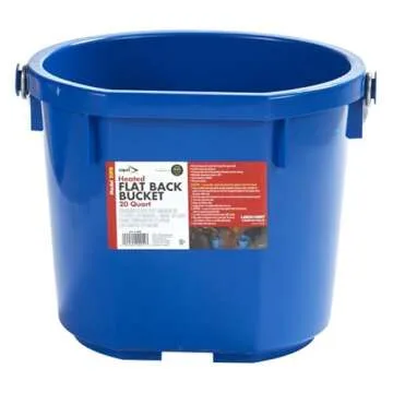API® Heated Bucket - 20 Quart for Cattle and Livestock - Durable Heated Water Solution