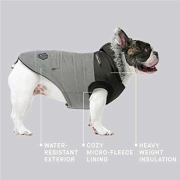 Canada Pooch True North Dog Parka Warm Dog Jacket for Cold Winter Walks Reflective