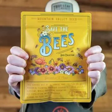 Wildflower Seeds Bulk, 2 Oz. 80,000+Seeds, Save the Bees Wild Flowers Seeds Mix-19 Non-GMO Varieties...