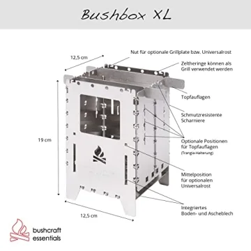 Bushcraft Essentials Outdoor Stove Bushbox XL - Portable & Efficient