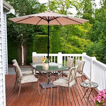Kamots Beauty 9 FT Patio Umbrella for Outdoor Shade Solutions