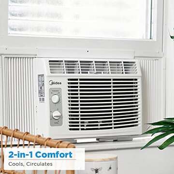 Affordable 5,000 BTU Midea Window AC for Small Rooms