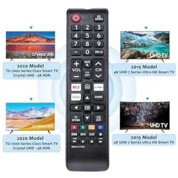 Replacement BN59-01315A BN59-01315J Remote Control Compatible with Samsung 4K Crystal UHD 6/7/8/9/TU-7000 Series Smart TV(BN59-01315E)