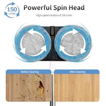 AlfaBot WS-24 Cordless Electric Mop for Effortless Cleaning