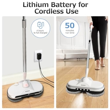 AlfaBot WS-24 Cordless Electric Mop for Effortless Cleaning