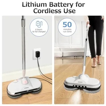 AlfaBot WS-24 Cordless Electric Mop for Effortless Cleaning