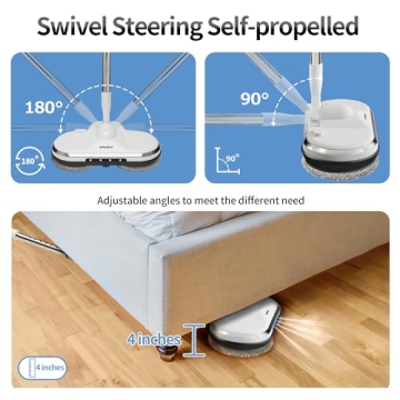 AlfaBot WS-24 Cordless Electric Mop for Effortless Cleaning